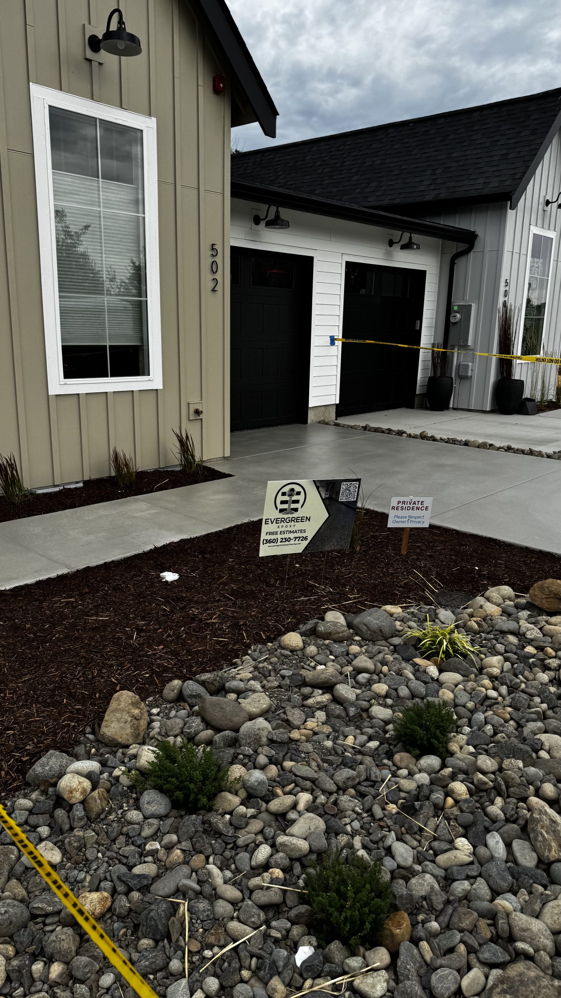 Light Gray Concrete Overlay