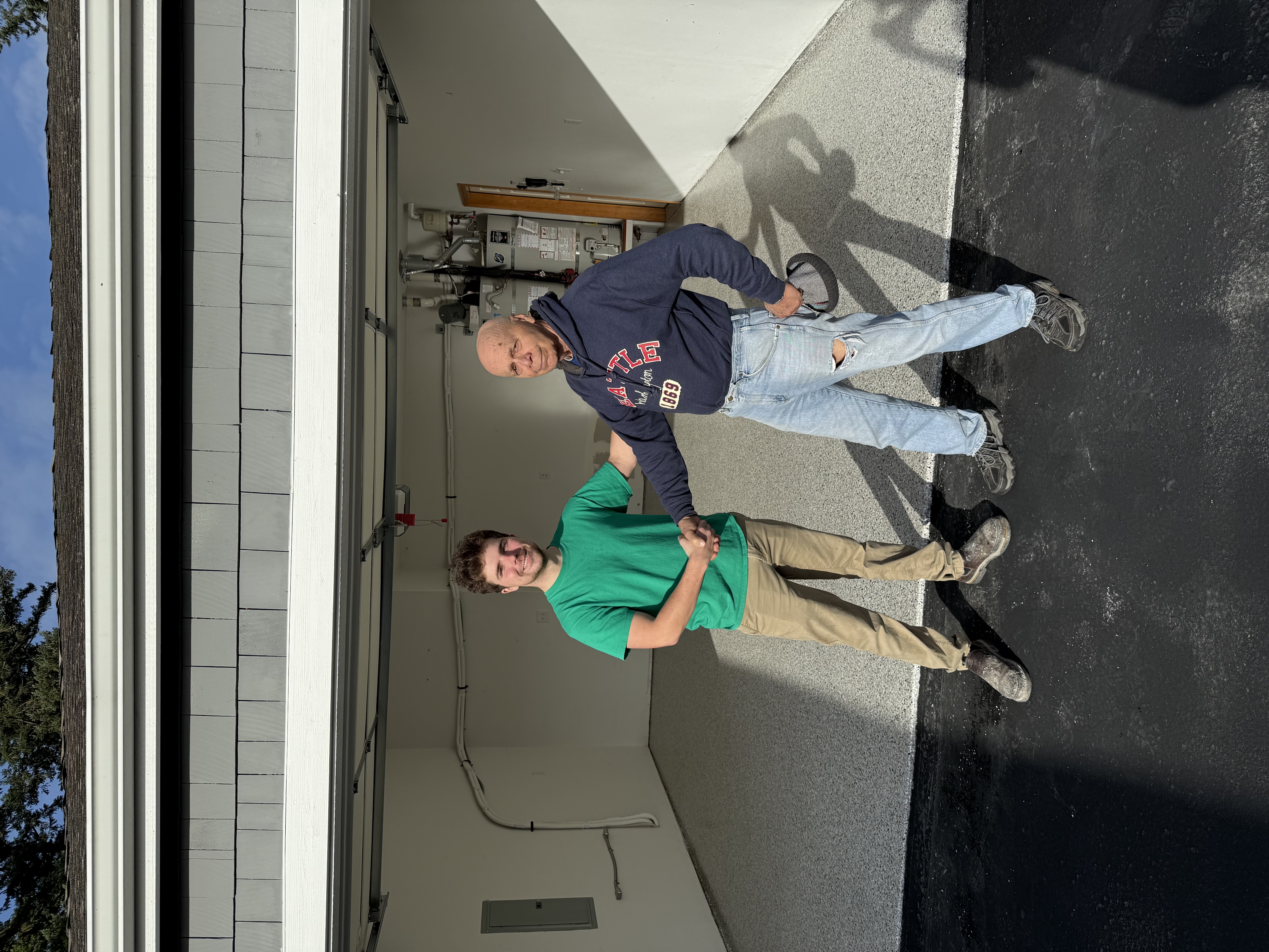 Industrial epoxy floor example for maintenance bay and work-support spaces