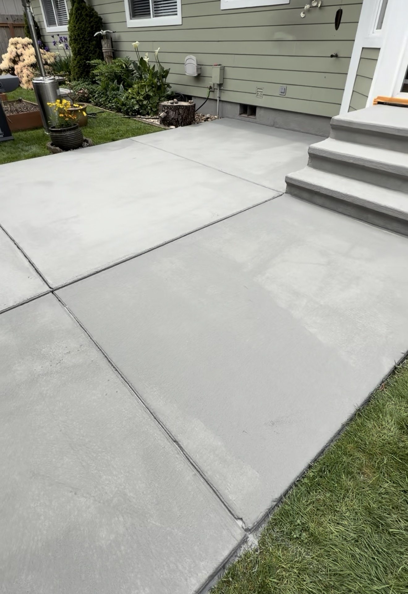 Overlay patio and steps